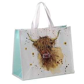 Jan Pashley Highland Coo Cow Reusable Shopping Bag