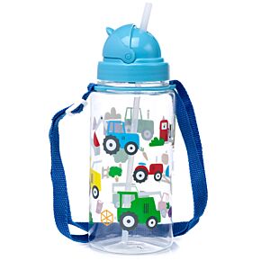 450ml Children's Shatterproof Water Bottle Little Tractors