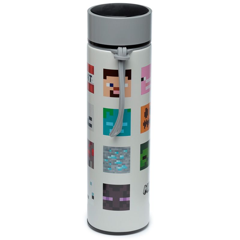 Minecraft Drinks Bottle With Digital Thermometer Hot & Cold 