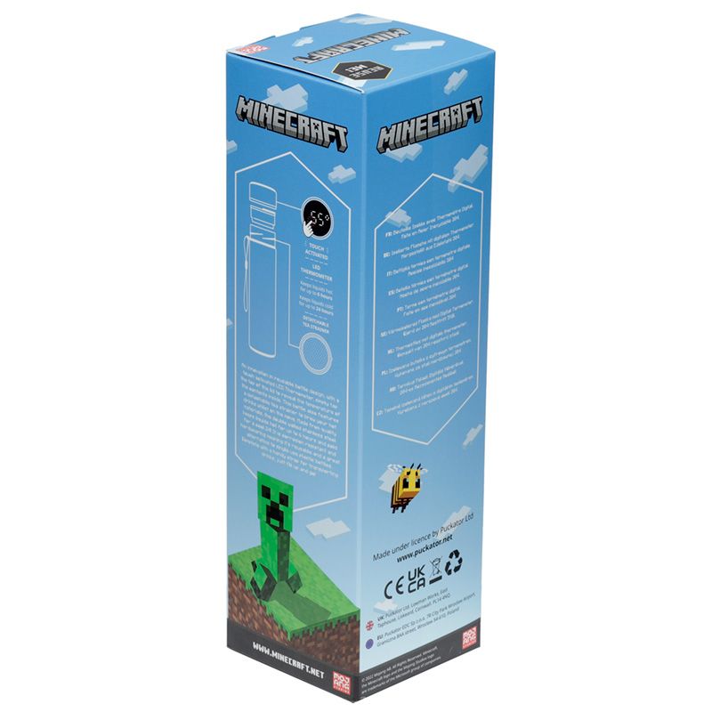 Minecraft Faces Water Bottle with Digital Thermometer - Germany, New - The  wholesale platform