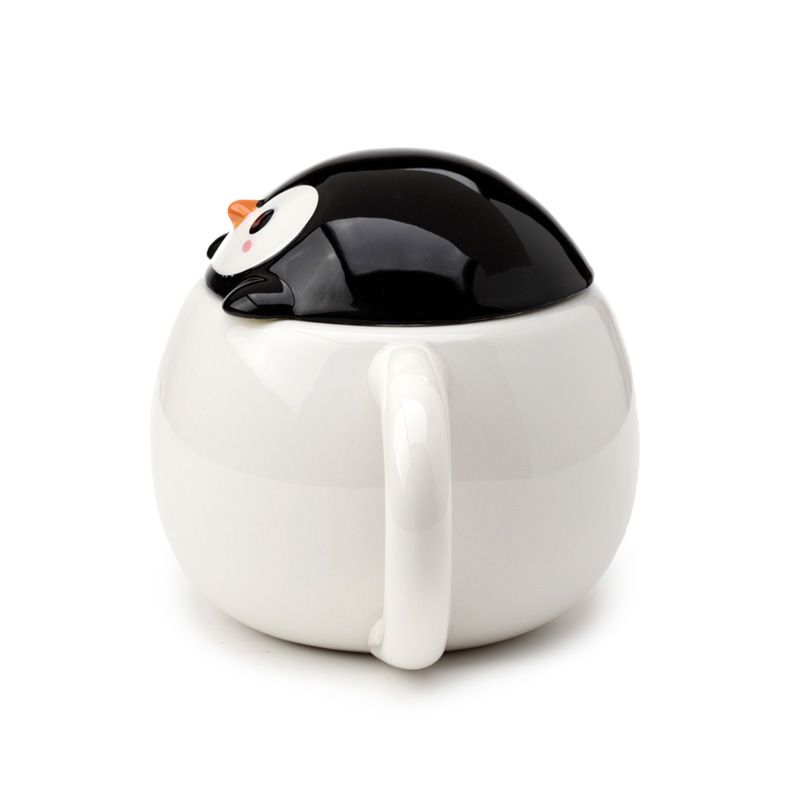 Huddle Penguin Ceramic Shaped Handle Mug