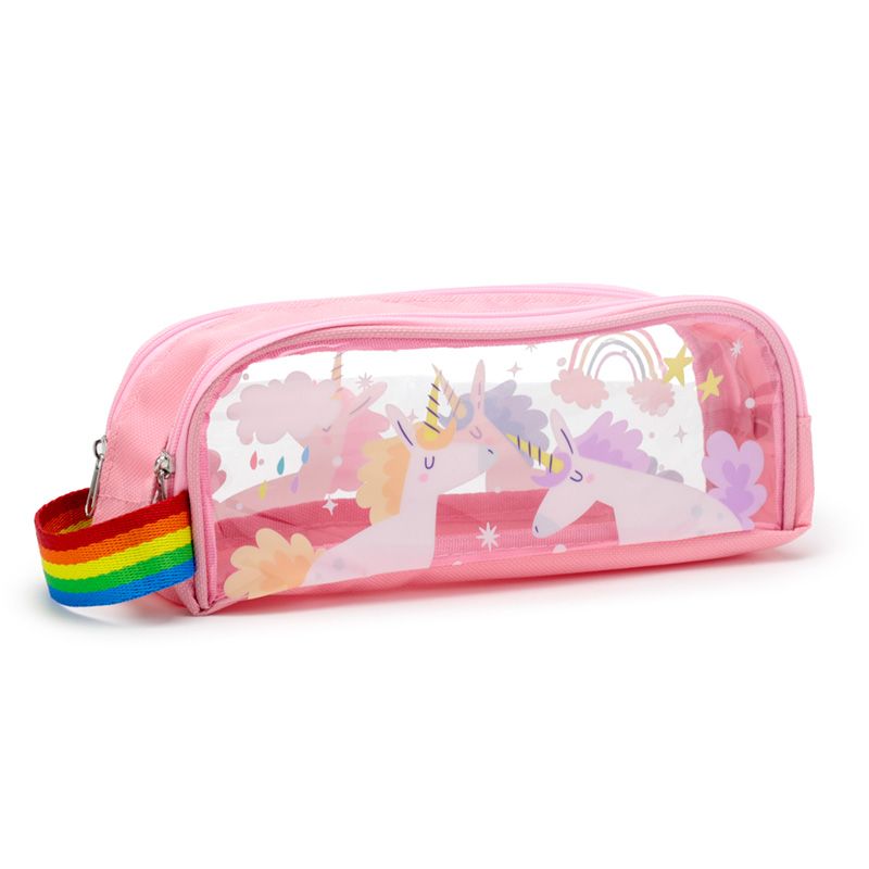 Clear Unicorn Pencil Case