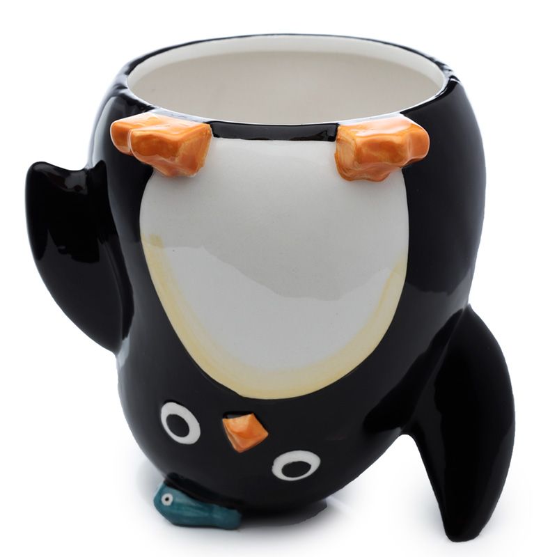 Huddle Penguin Ceramic Shaped Handle Mug