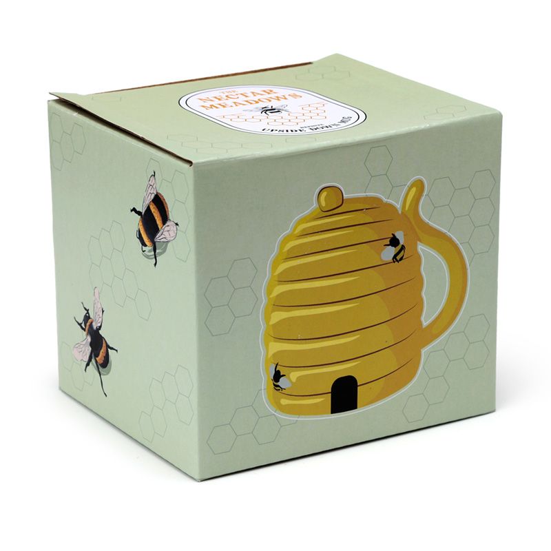 Beehive Upside Down Ceramic Shaped Mug